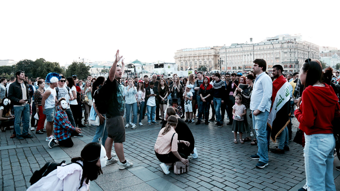 Steiger Team proclaiming the Gospel in Moscow