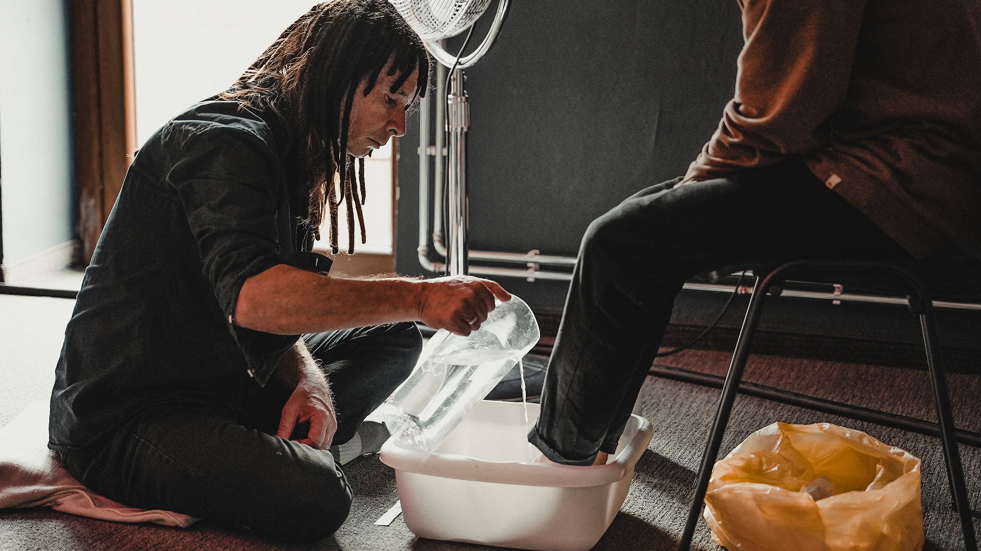 Leaders washed the students’ feet during the powerful commissioning ceremony